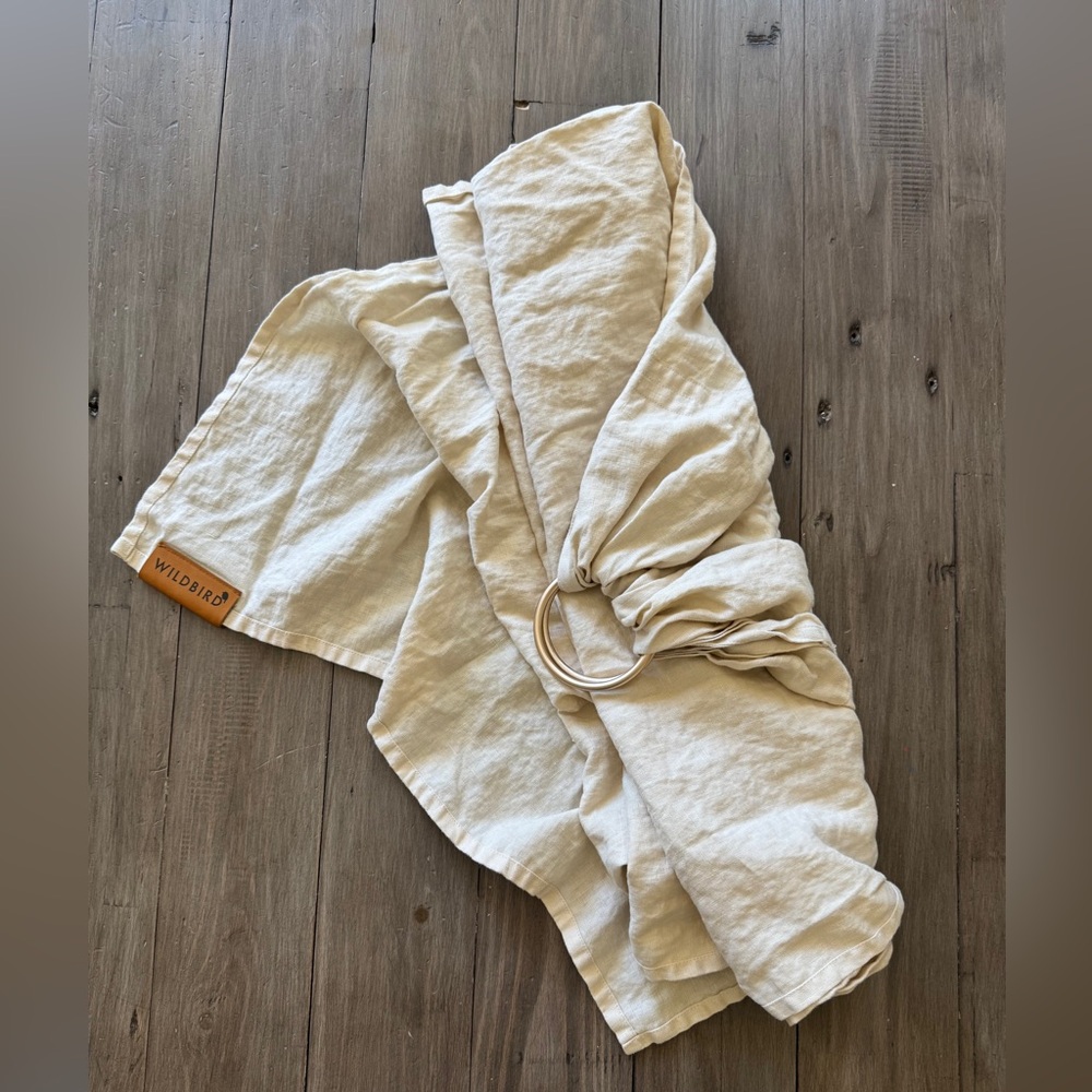 WILDBIRD Sparrow -Linen Sling w/ Rose Gold Rings